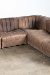 Model 9000' Leather Sectional Sofa