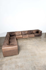 Model 9000' Leather Sectional Sofa