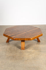 Belgian Wood Hex Coffee Table