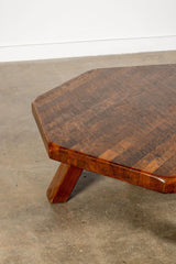 Belgian Wood Hex Coffee Table