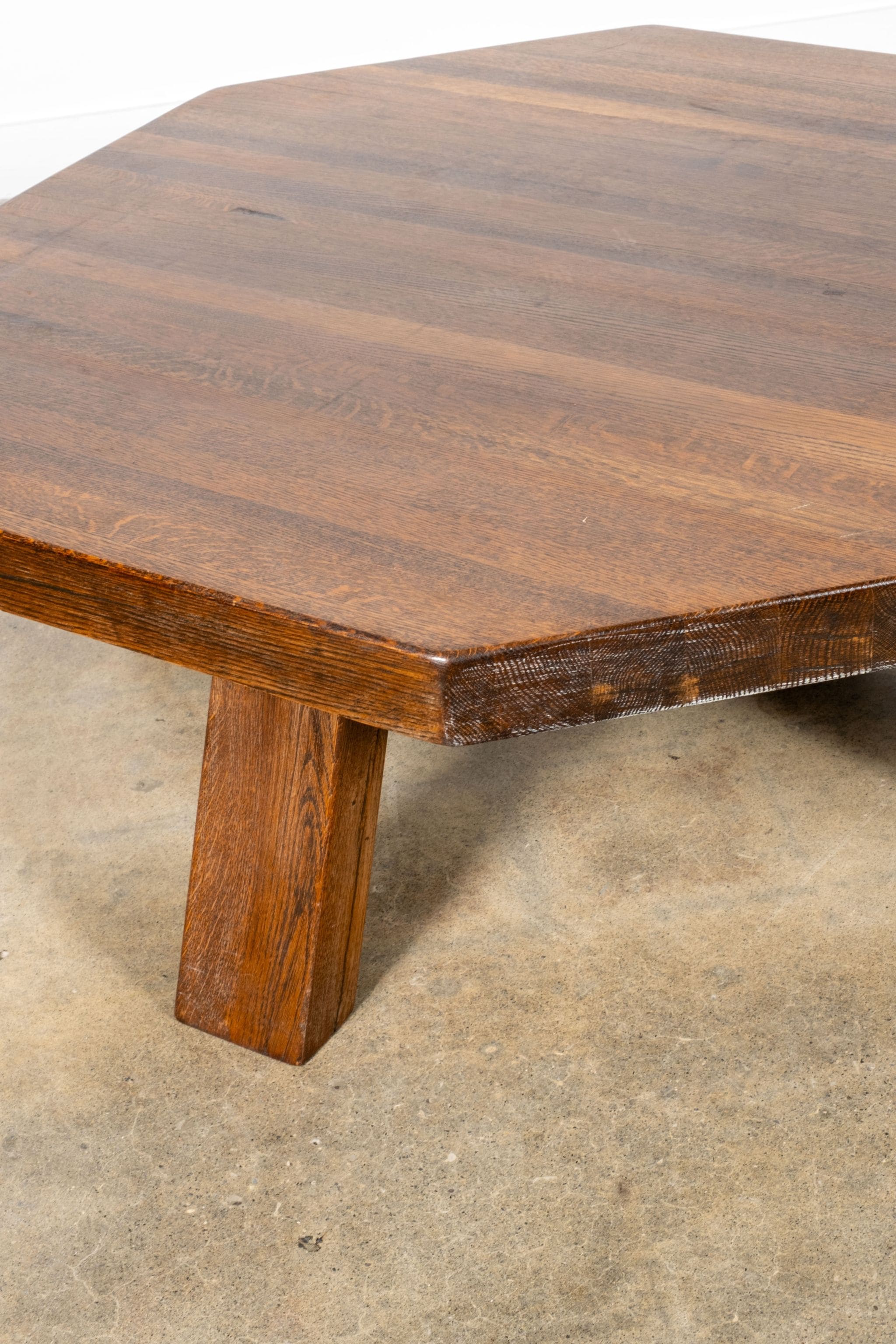 Belgian Wood Hex Coffee Table 2
