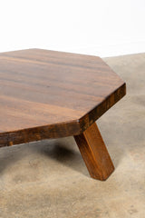 Belgian Wood Hex Coffee Table 2