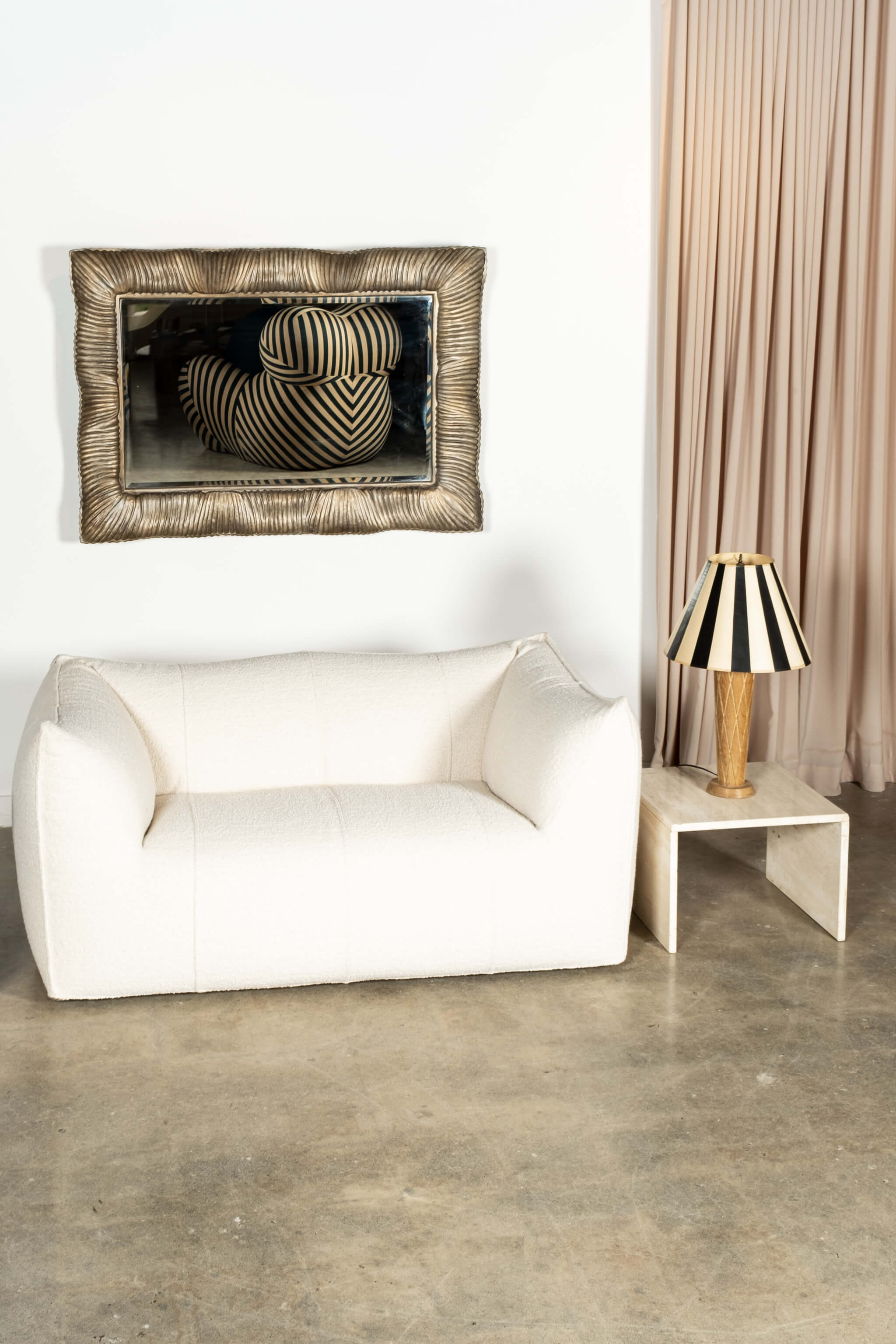 Le Bambole' 2-Seater Sofa, Cream Boucle