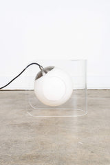Bent Acrylic and Glass Globe Lamp - Clear, Small