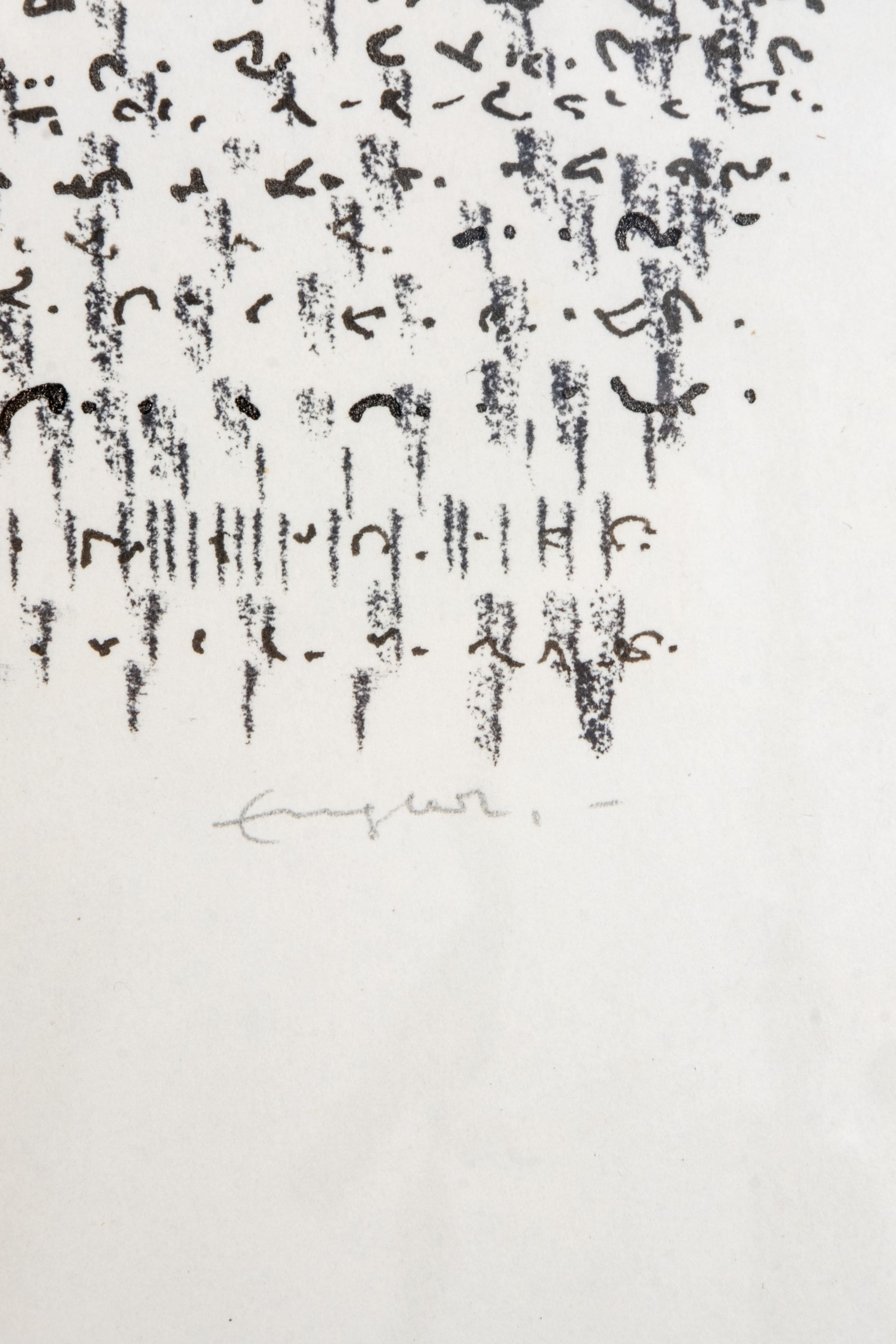 Black + White 'Etchings' Print, 1964