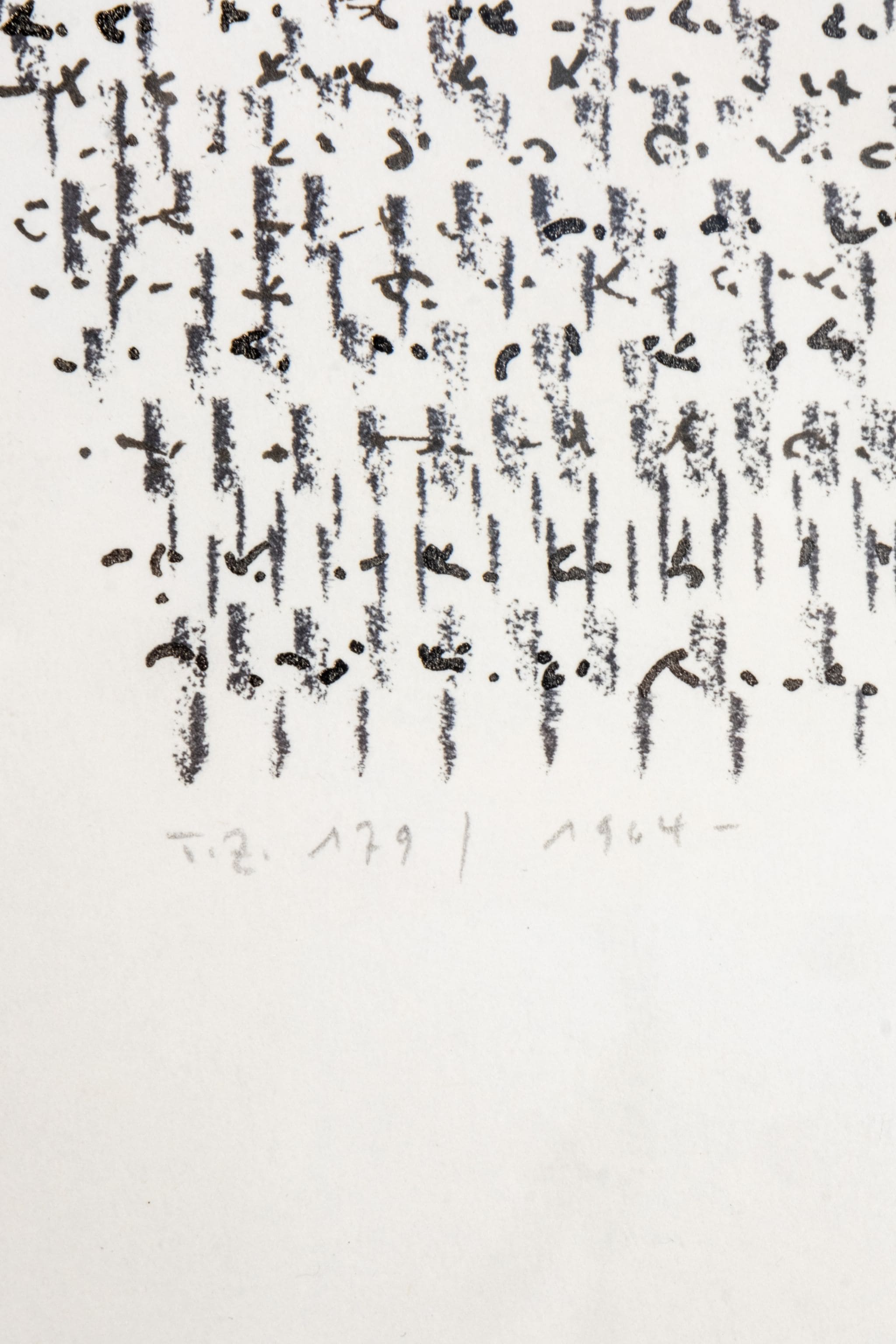 Black + White 'Etchings' Print, 1964