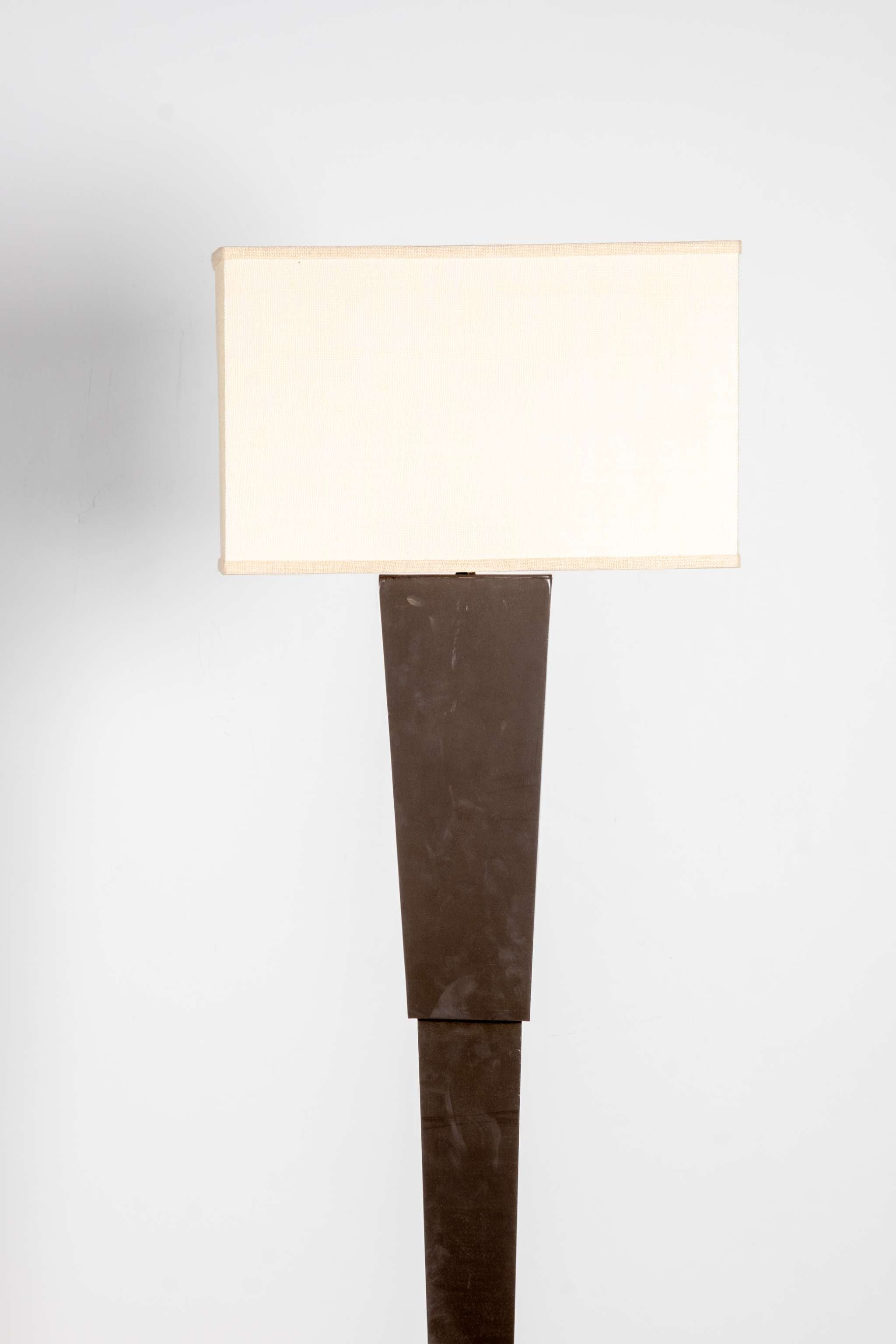Black Wood Floor Lamp, Short