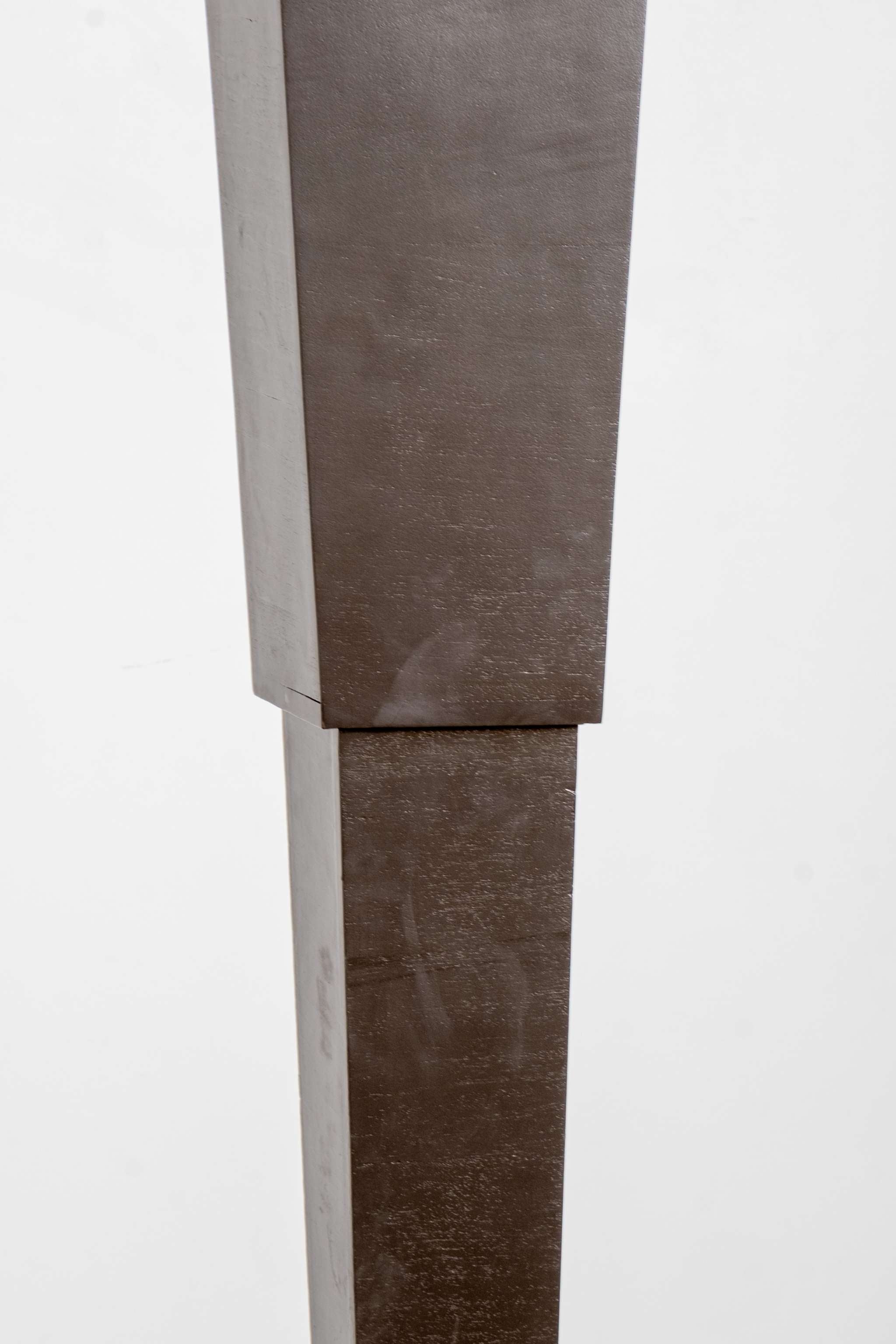 Black Wood Floor Lamp, Short