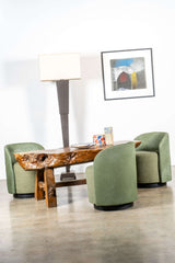 Black Wood Floor Lamp, Short
