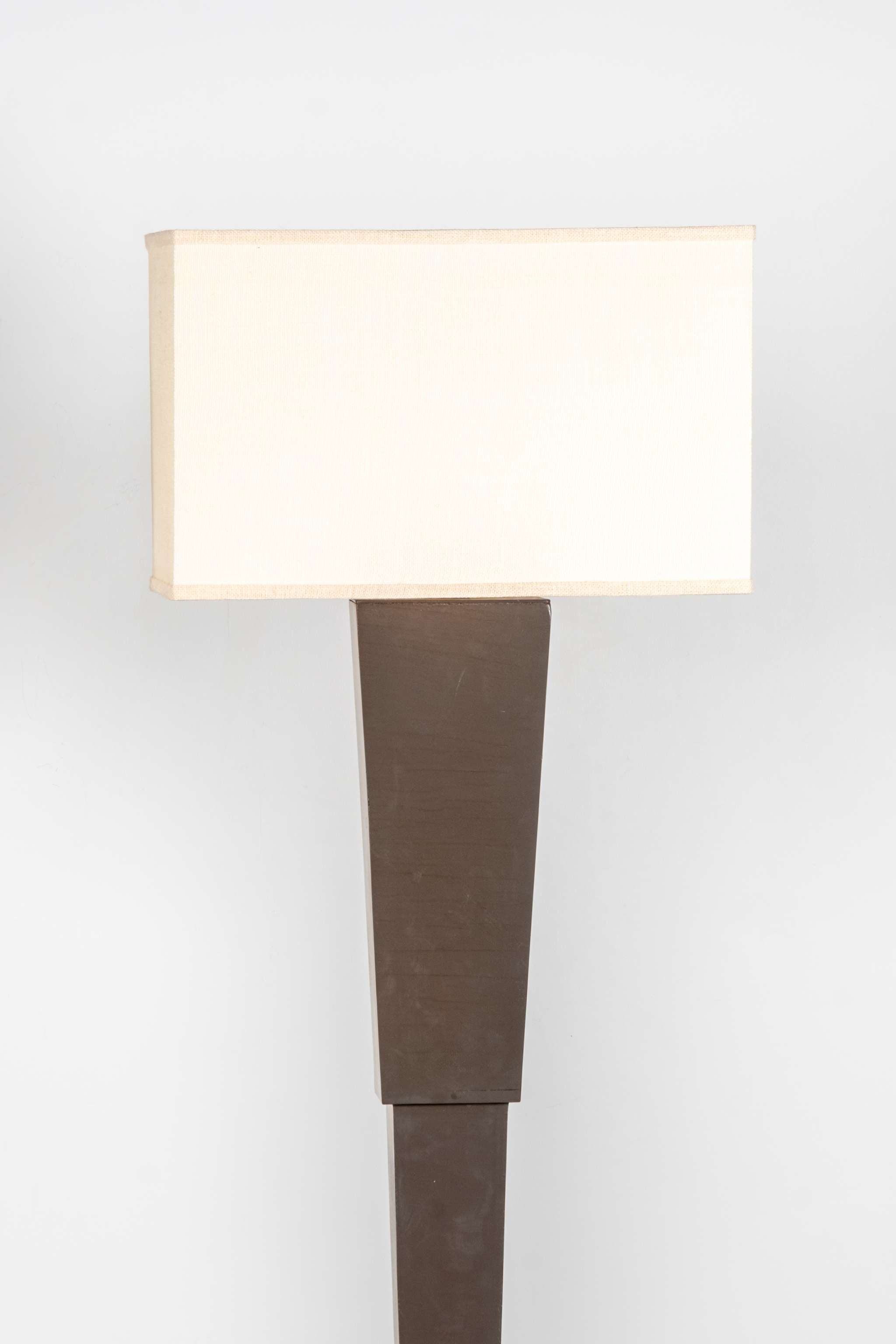 Black Wood Floor Lamp, Tall