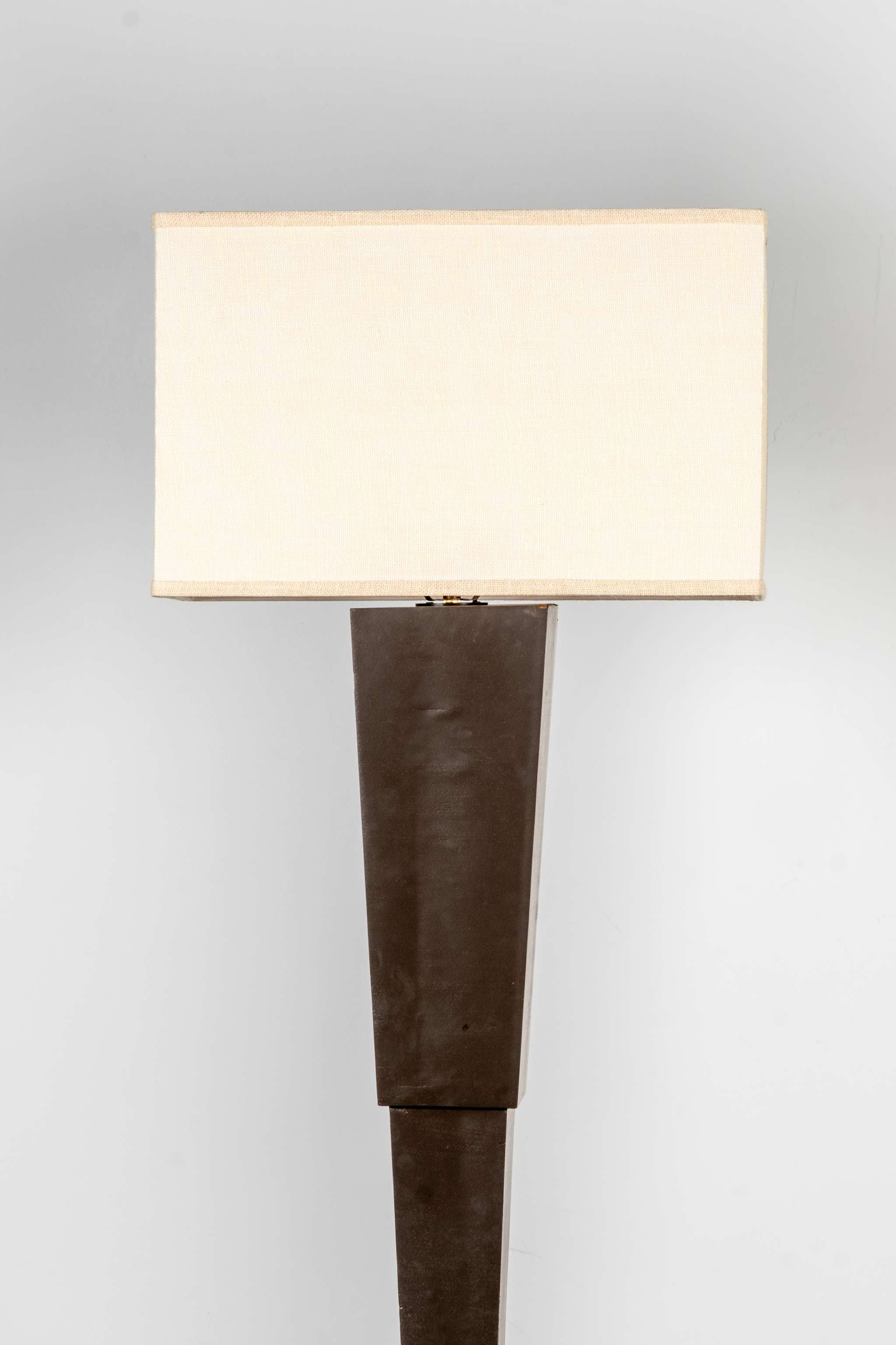 Black Wood Floor Lamp, Tall