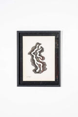 Black and White Abstract Framed Print, 1