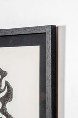 Black and White Abstract Framed Print, 1