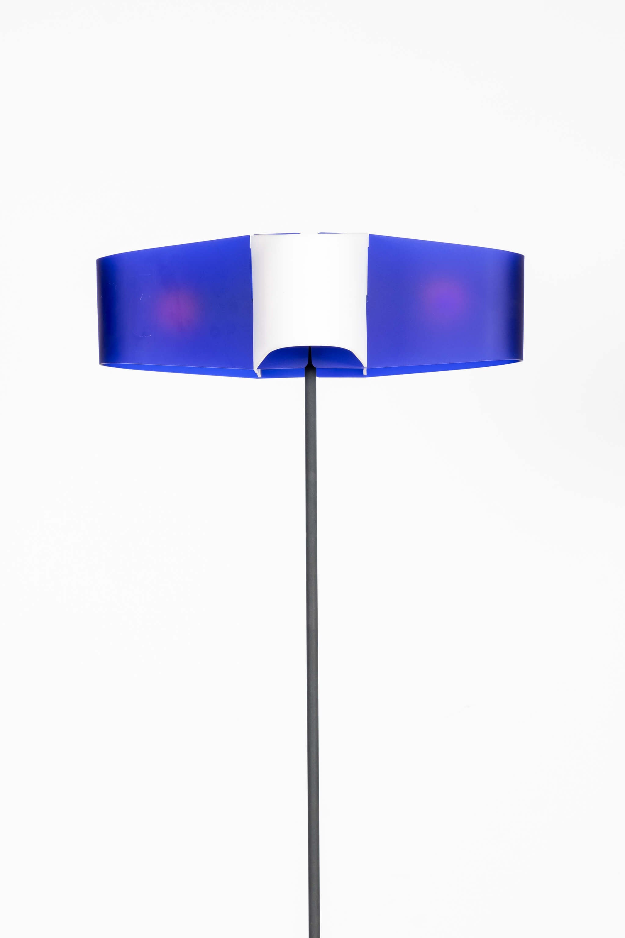 Assia' Floor Lamp, Blue and White