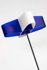 Assia' Floor Lamp, Blue and White