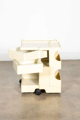 Boby Storage Trolley, Extra Low White