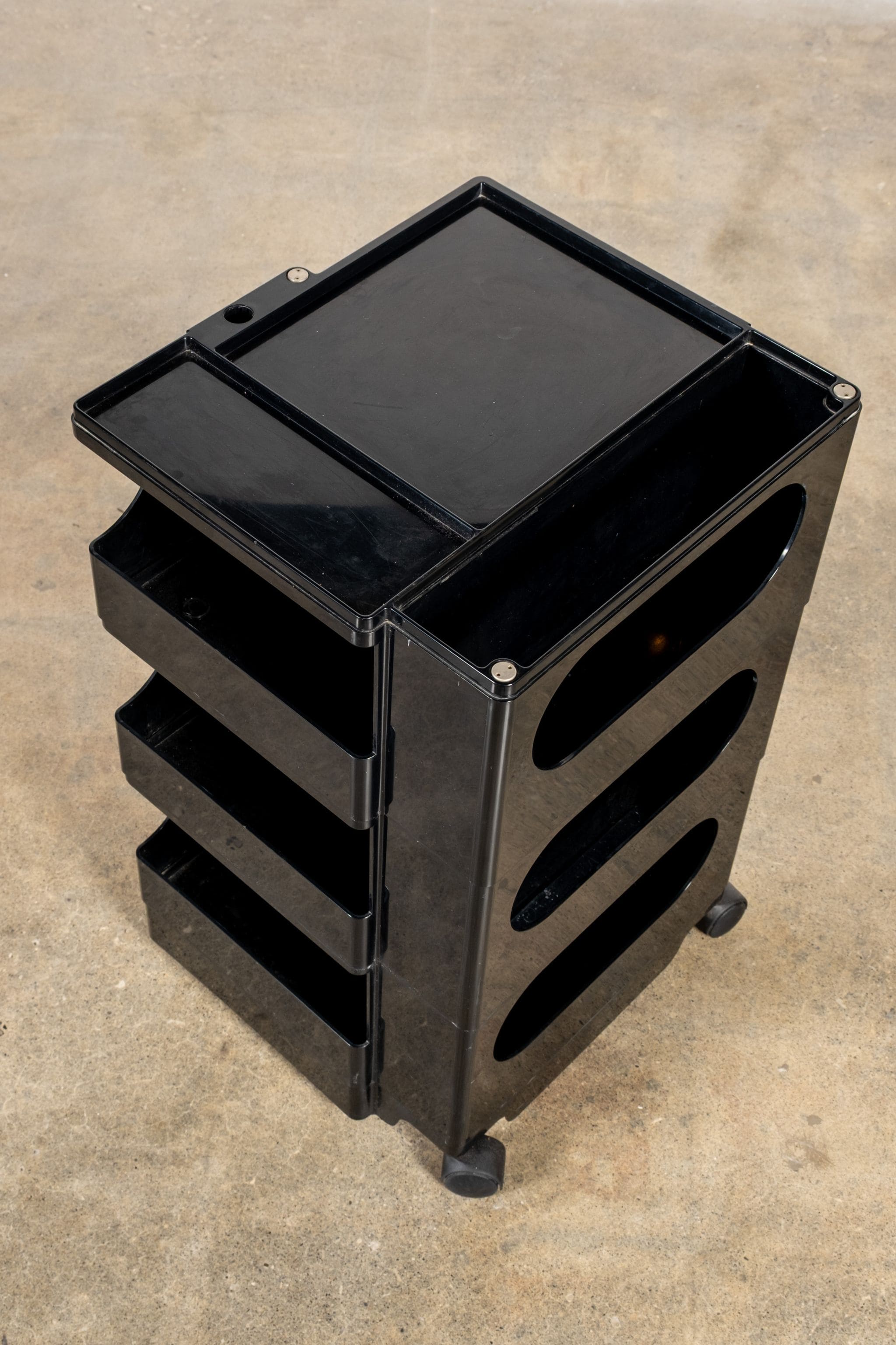 Boby Storage Trolley, Low Black