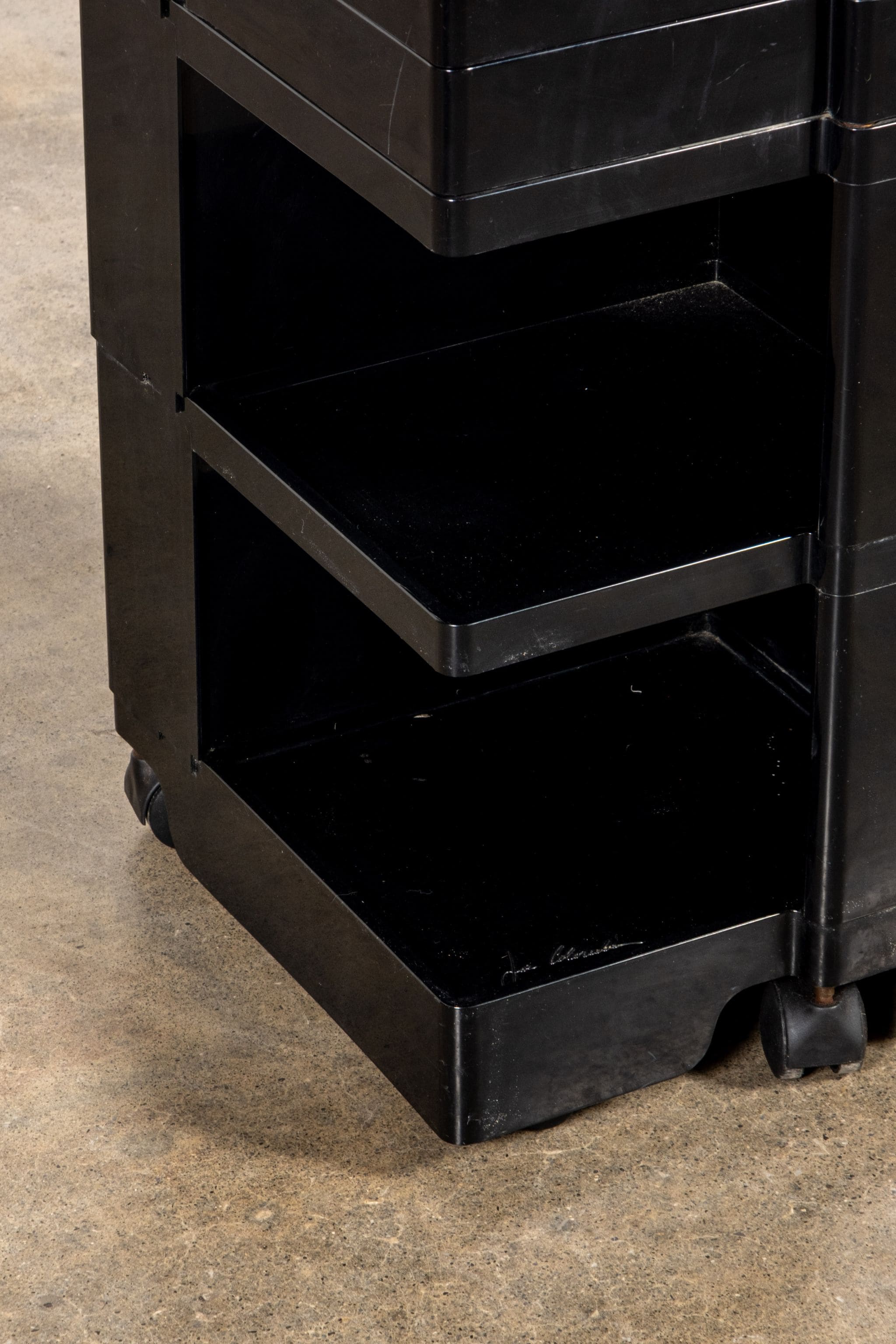 Boby Storage Trolley, Low Black