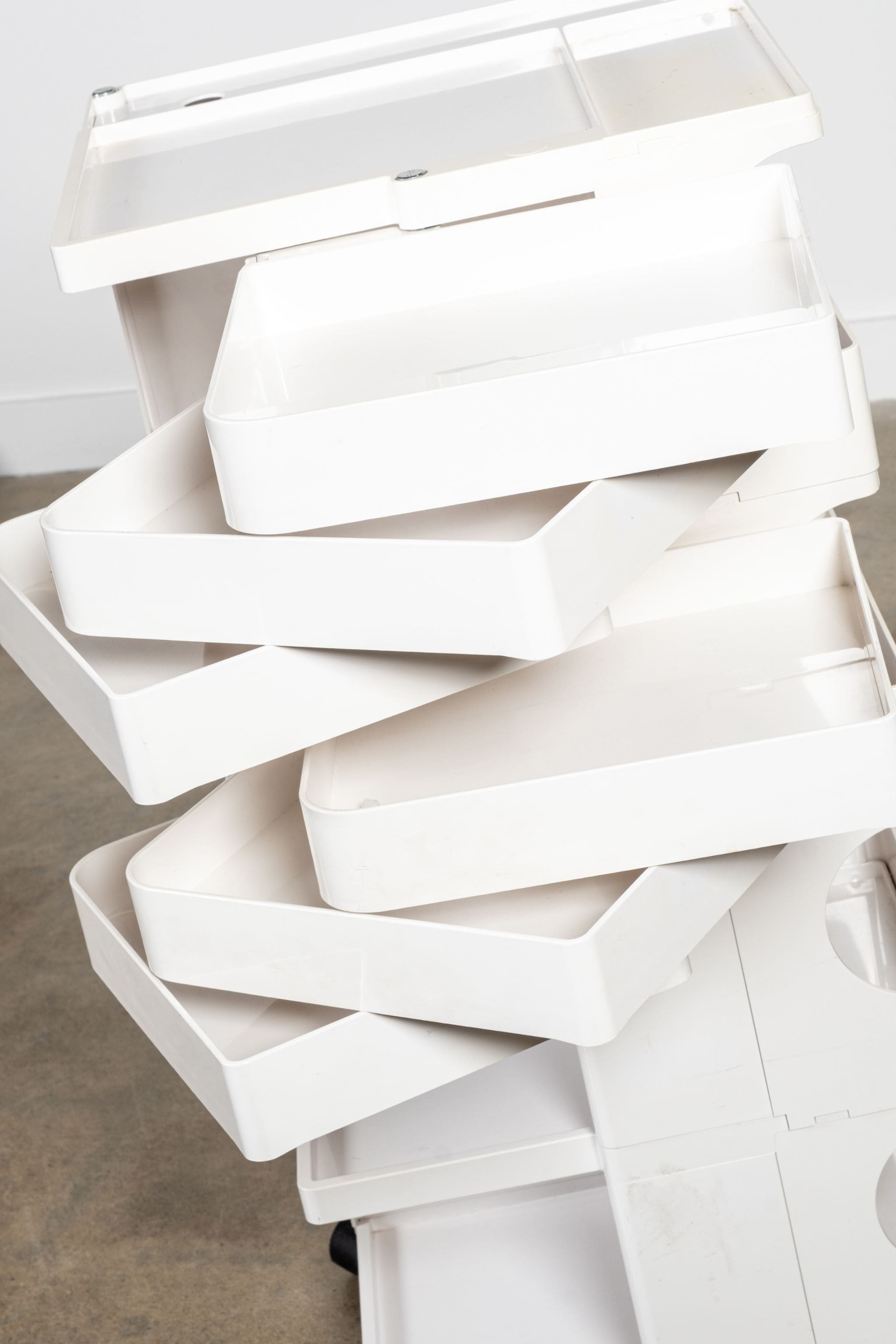 Boby Storage Trolley, 6-drawer Tall, White