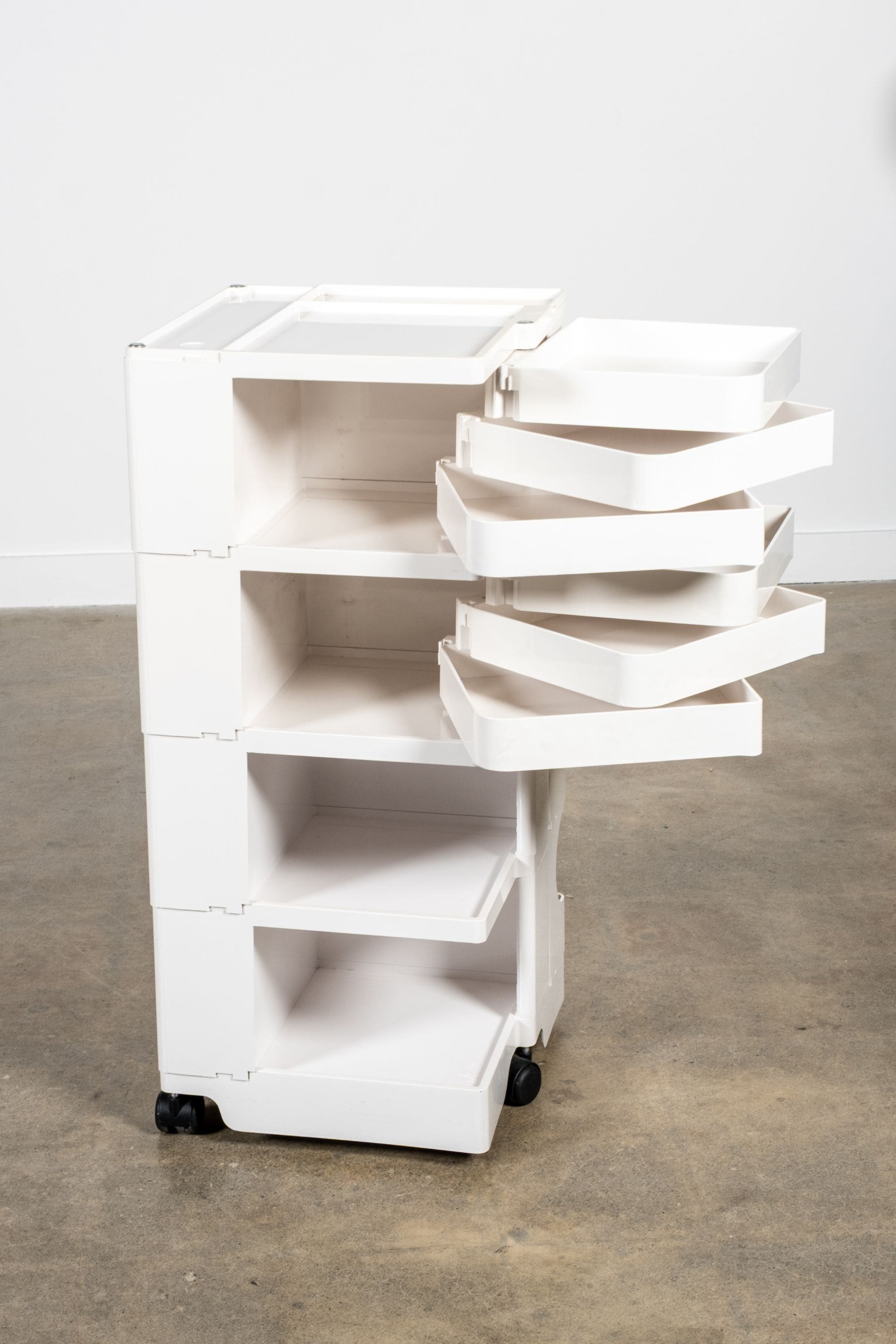 Boby Storage Trolley, 6-drawer Tall, White