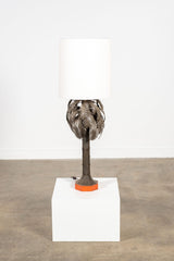 Brass 'Palm Tree' Table Lamp, New Shade