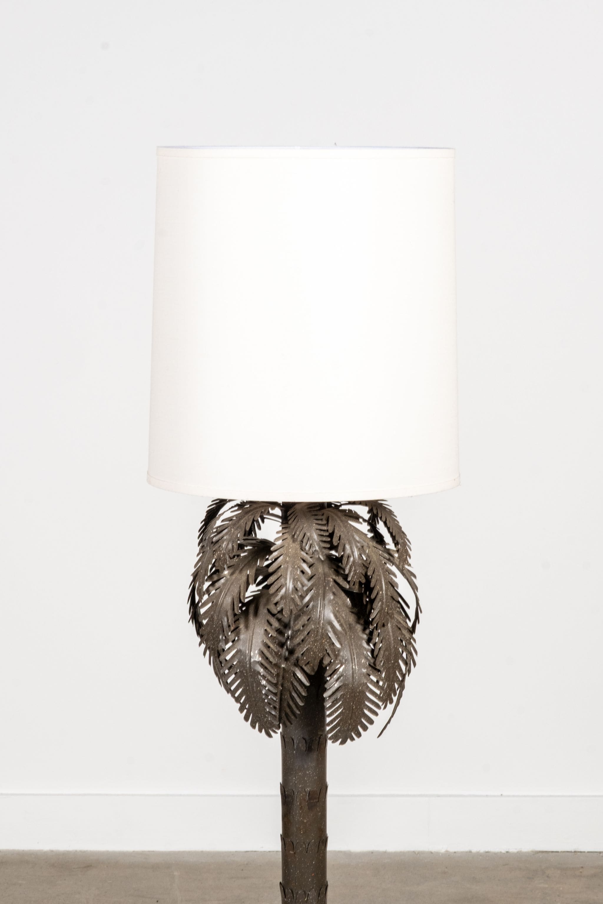 Brass 'Palm Tree' Table Lamp, New Shade