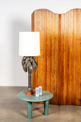 Brass 'Palm Tree' Table Lamp, New Shade
