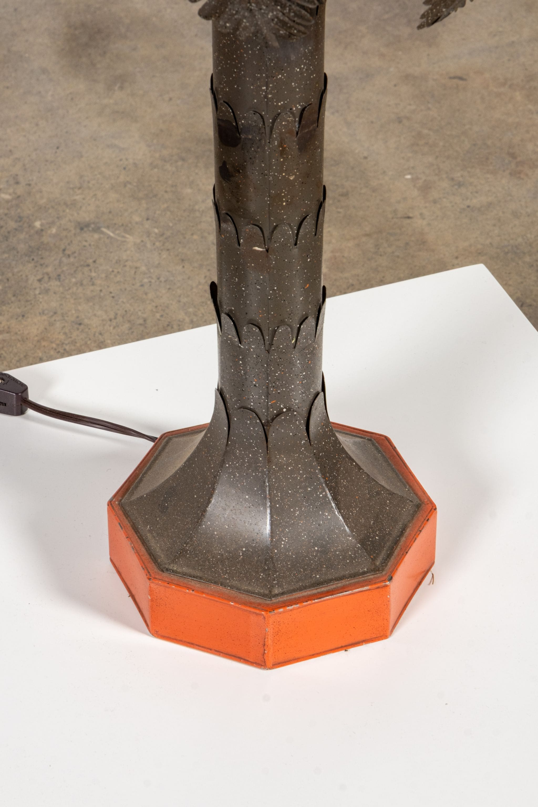 Brass 'Palm Tree' Table Lamp, New Shade