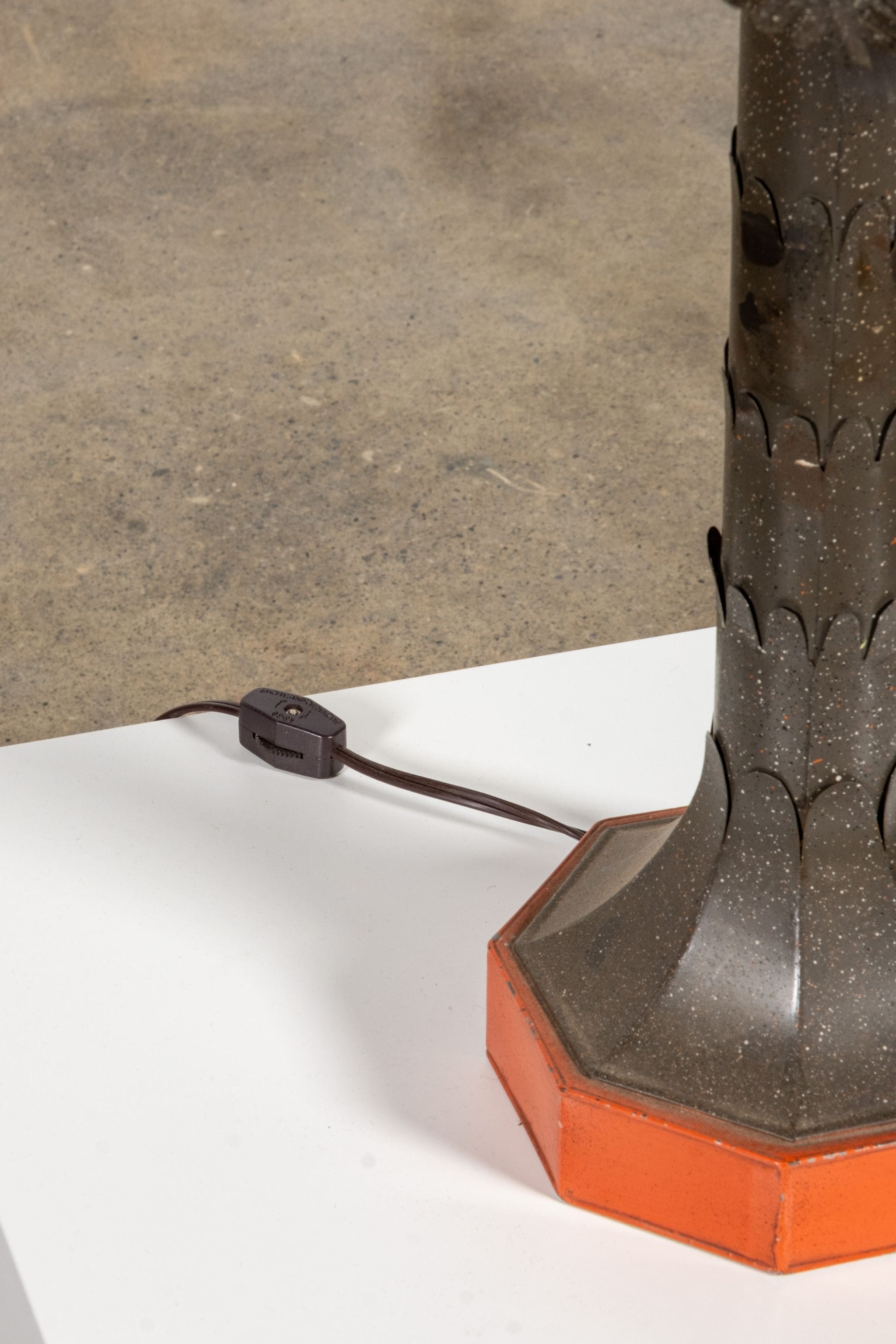Brass 'Palm Tree' Table Lamp, New Shade