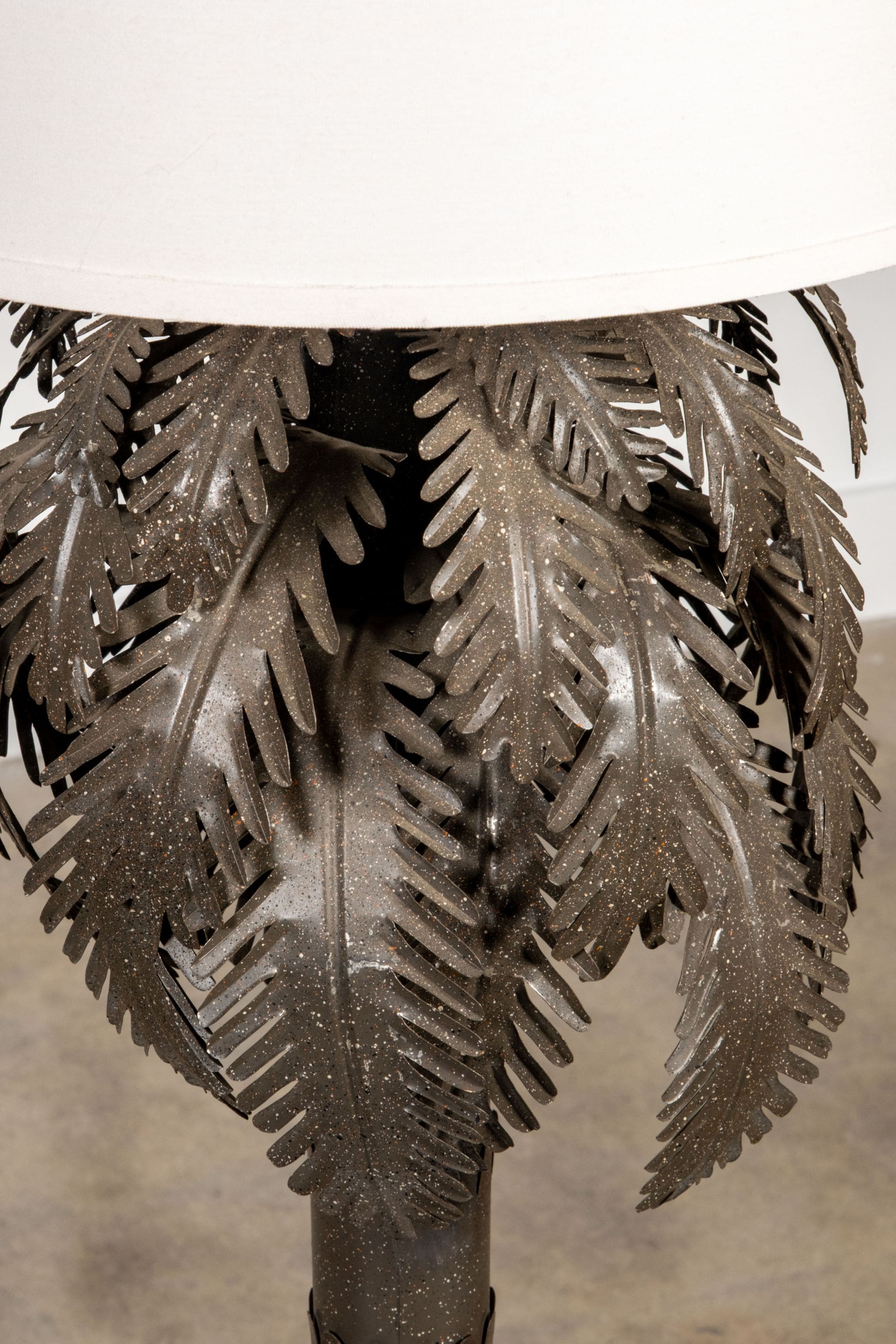 Brass 'Palm Tree' Table Lamp, New Shade