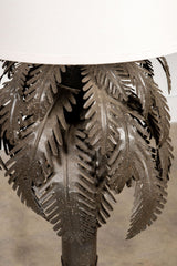 Brass 'Palm Tree' Table Lamp, New Shade