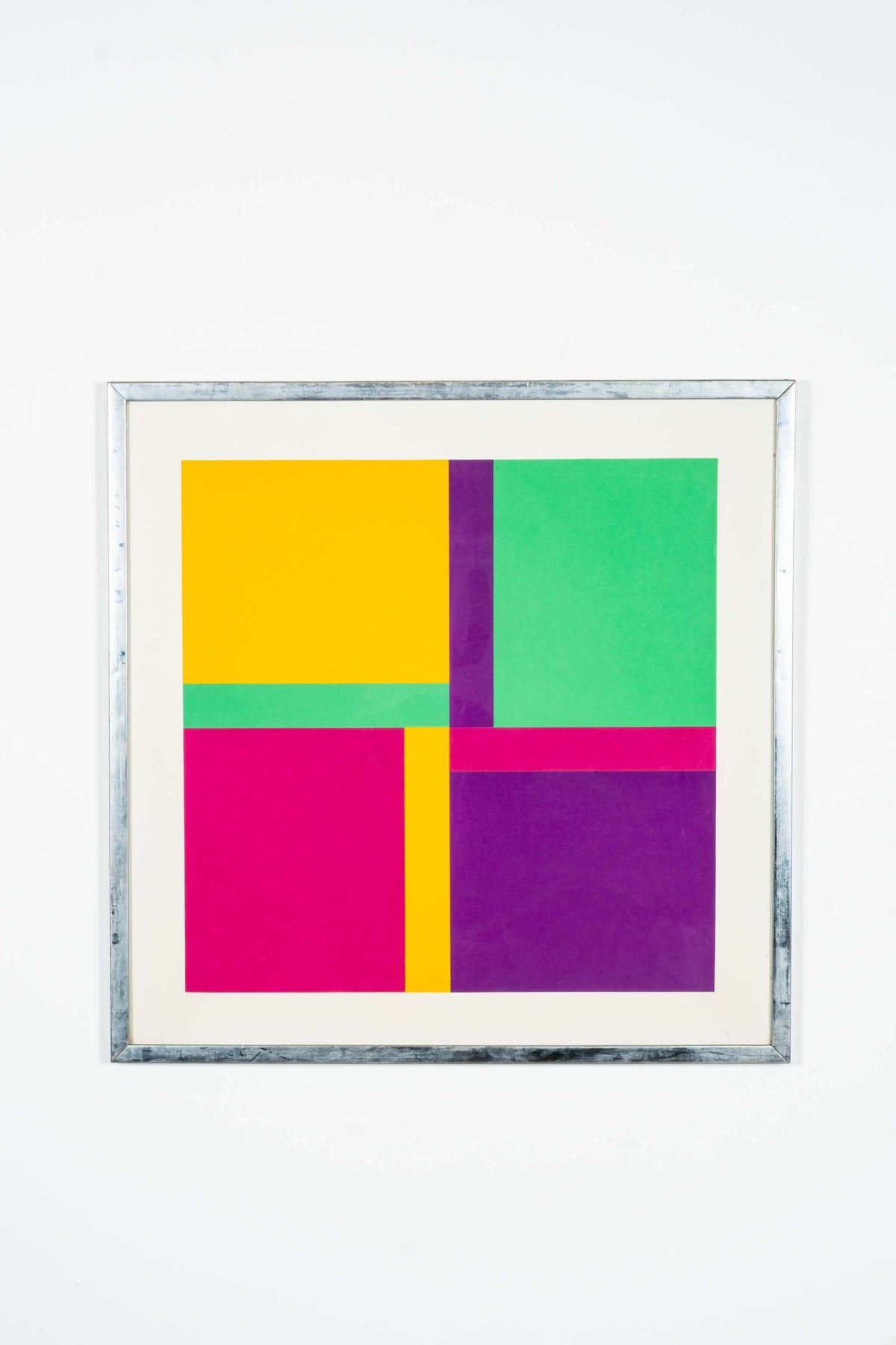 Bright Geometry, Silver Frame