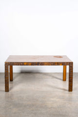 Brutalist Dining Table with 2 Extensions