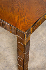 Brutalist Dining Table with 2 Extensions