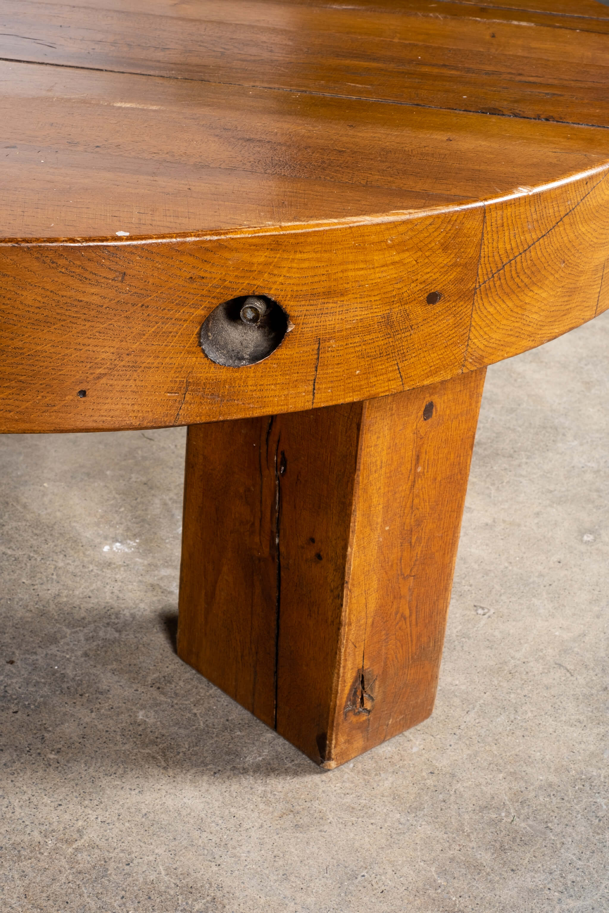 Brutalist Solid Wood Coffee Table