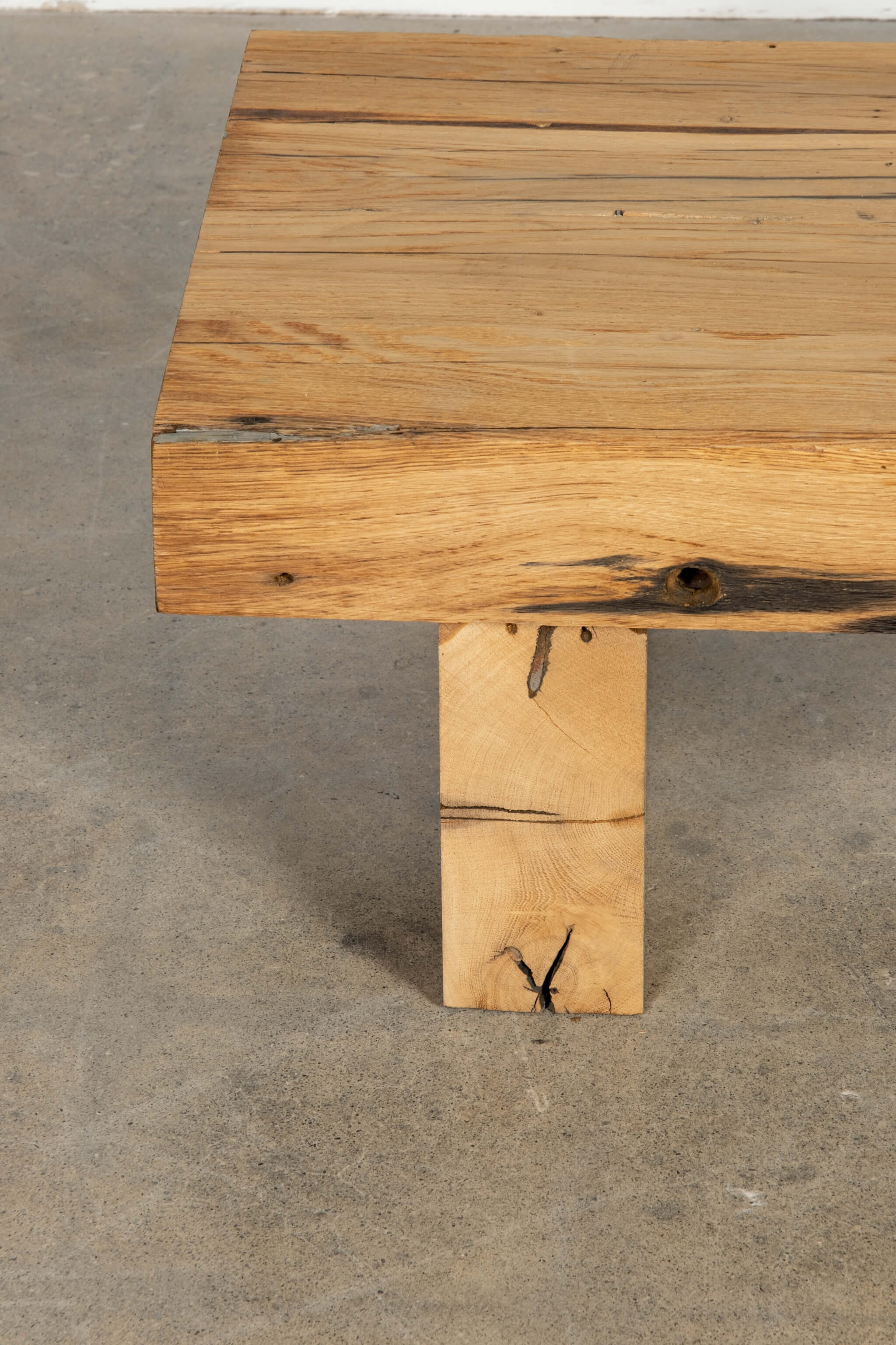 Brutalist Wooden Coffee Table