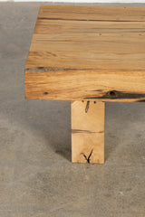 Brutalist Wooden Coffee Table