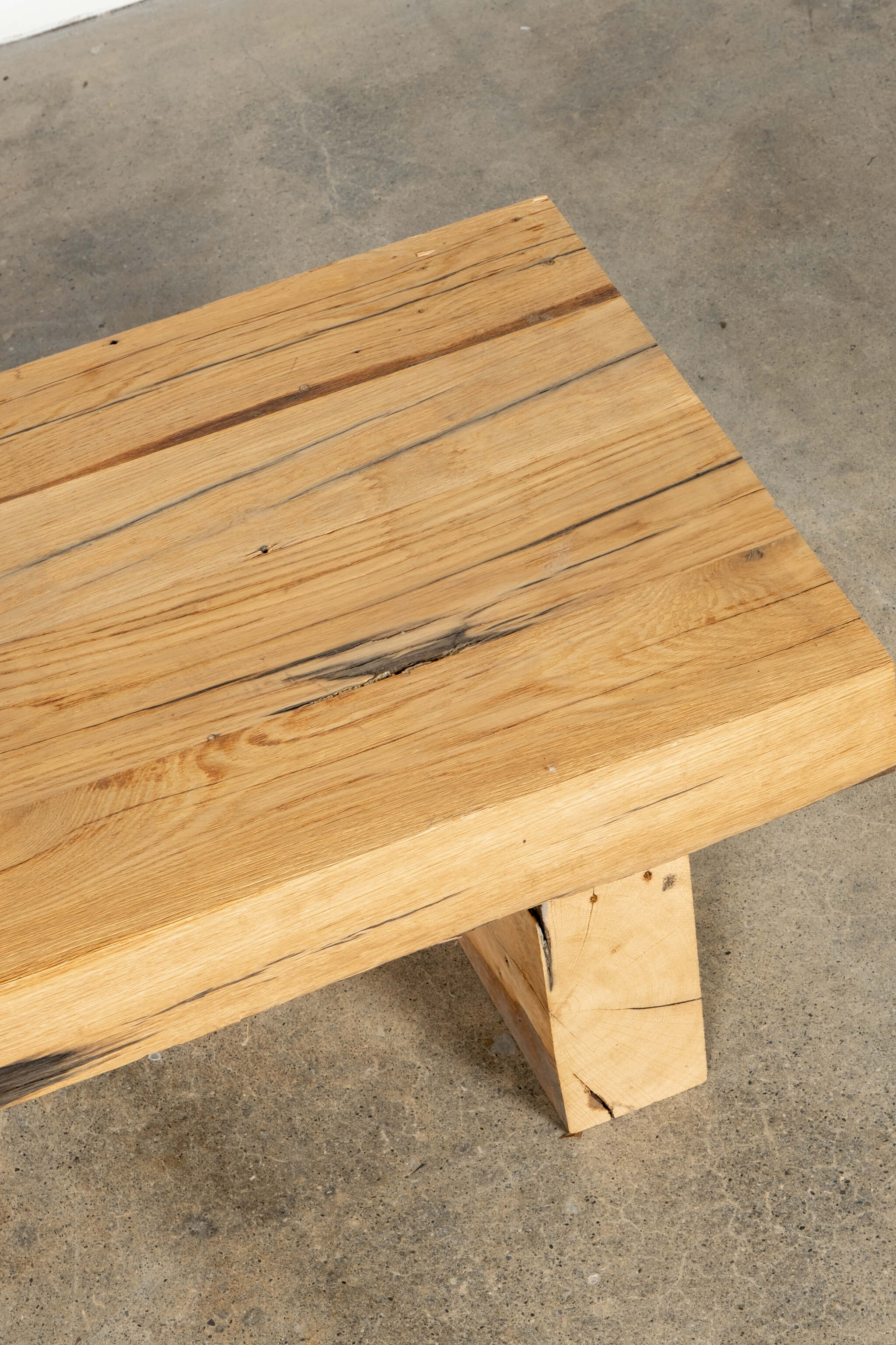 Brutalist Wooden Coffee Table
