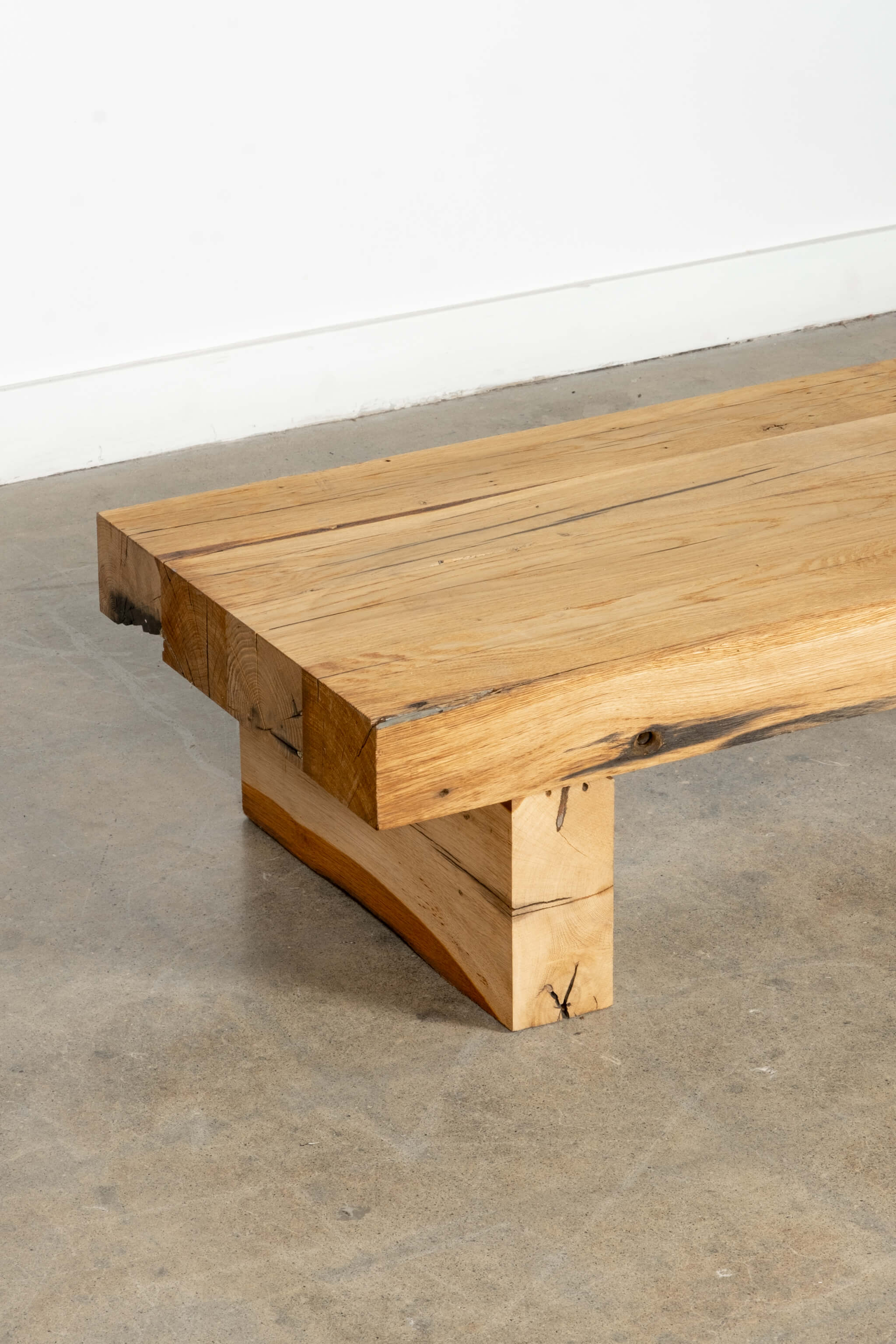 Brutalist Wooden Coffee Table