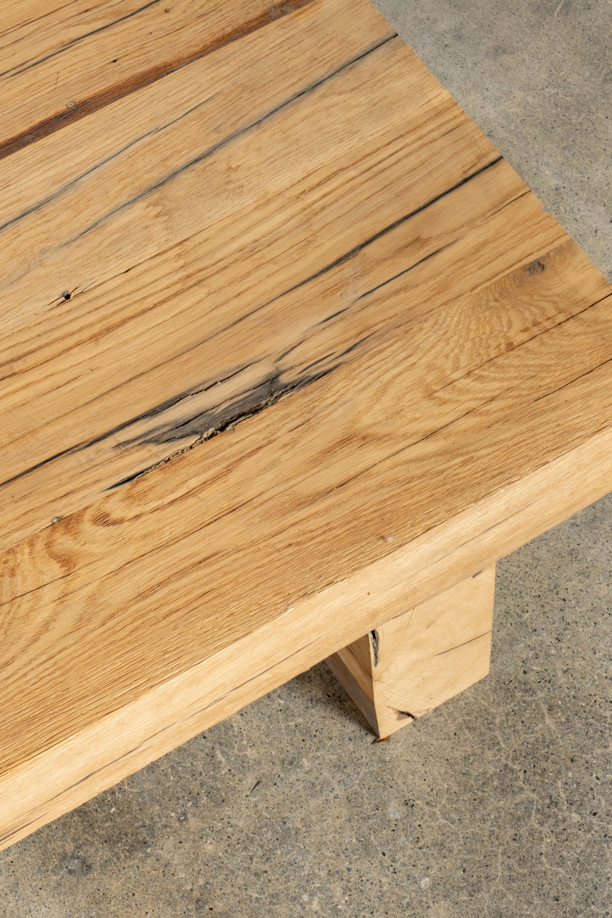 Brutalist Wooden Coffee Table