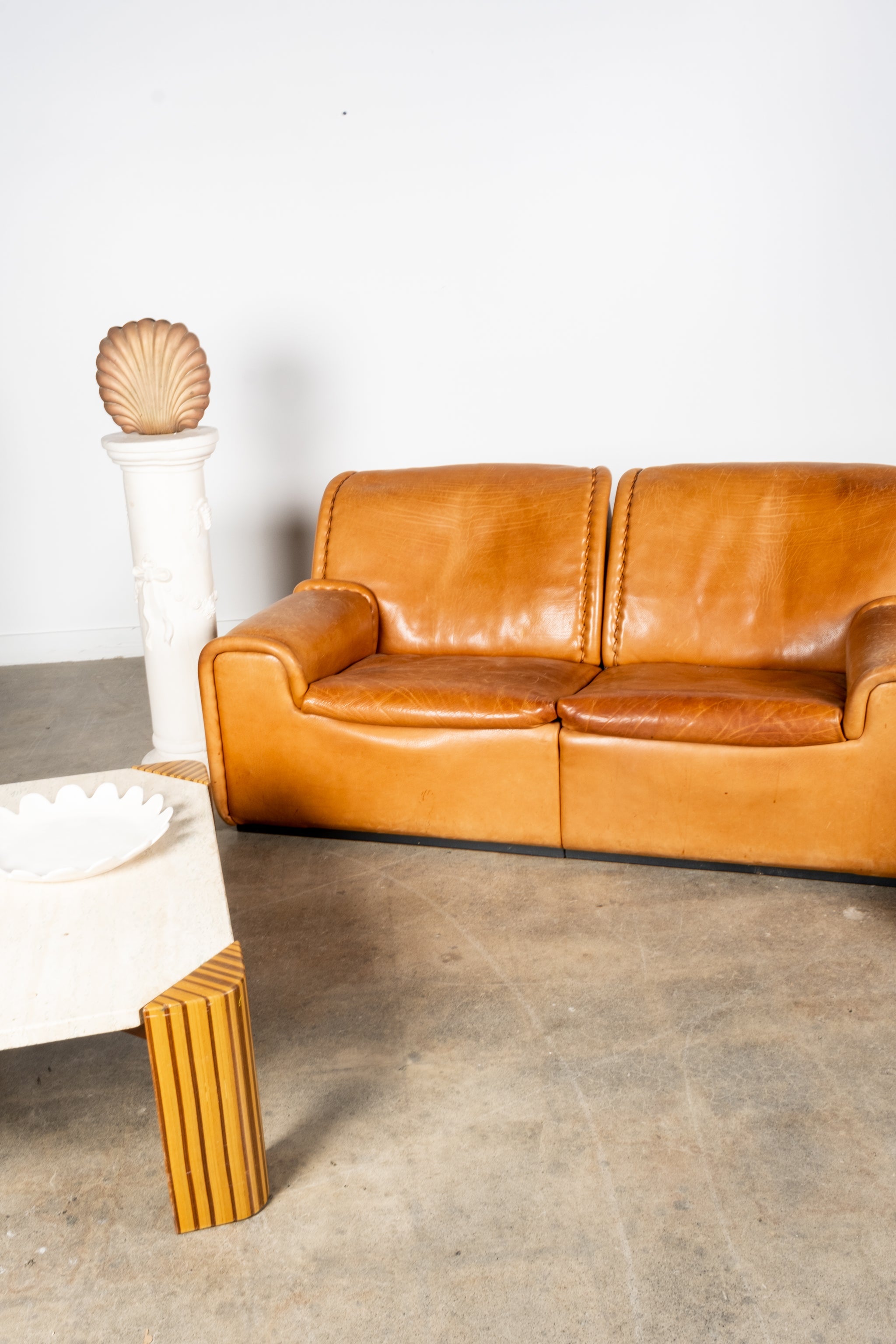 Bull Leather 2-Seater Sofa