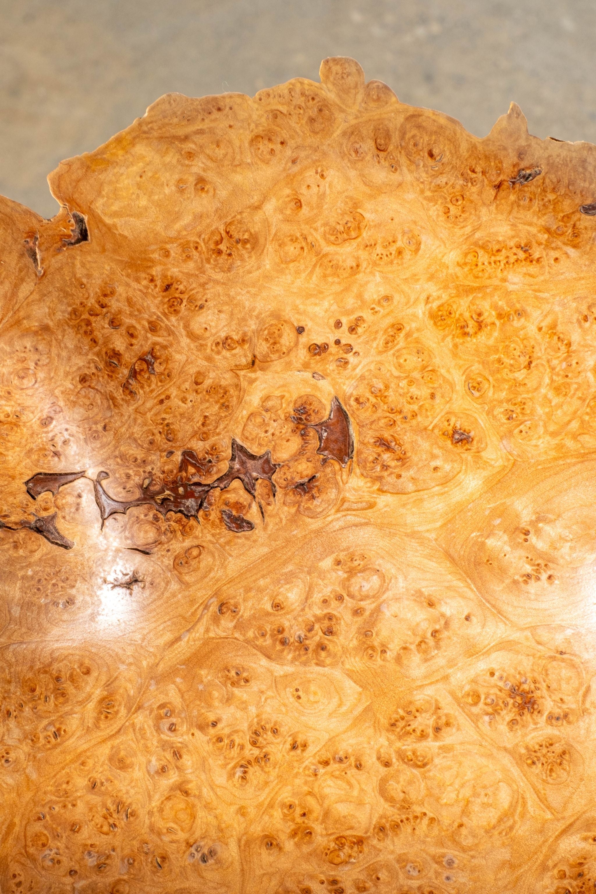 Burl Wood Spike Bowl