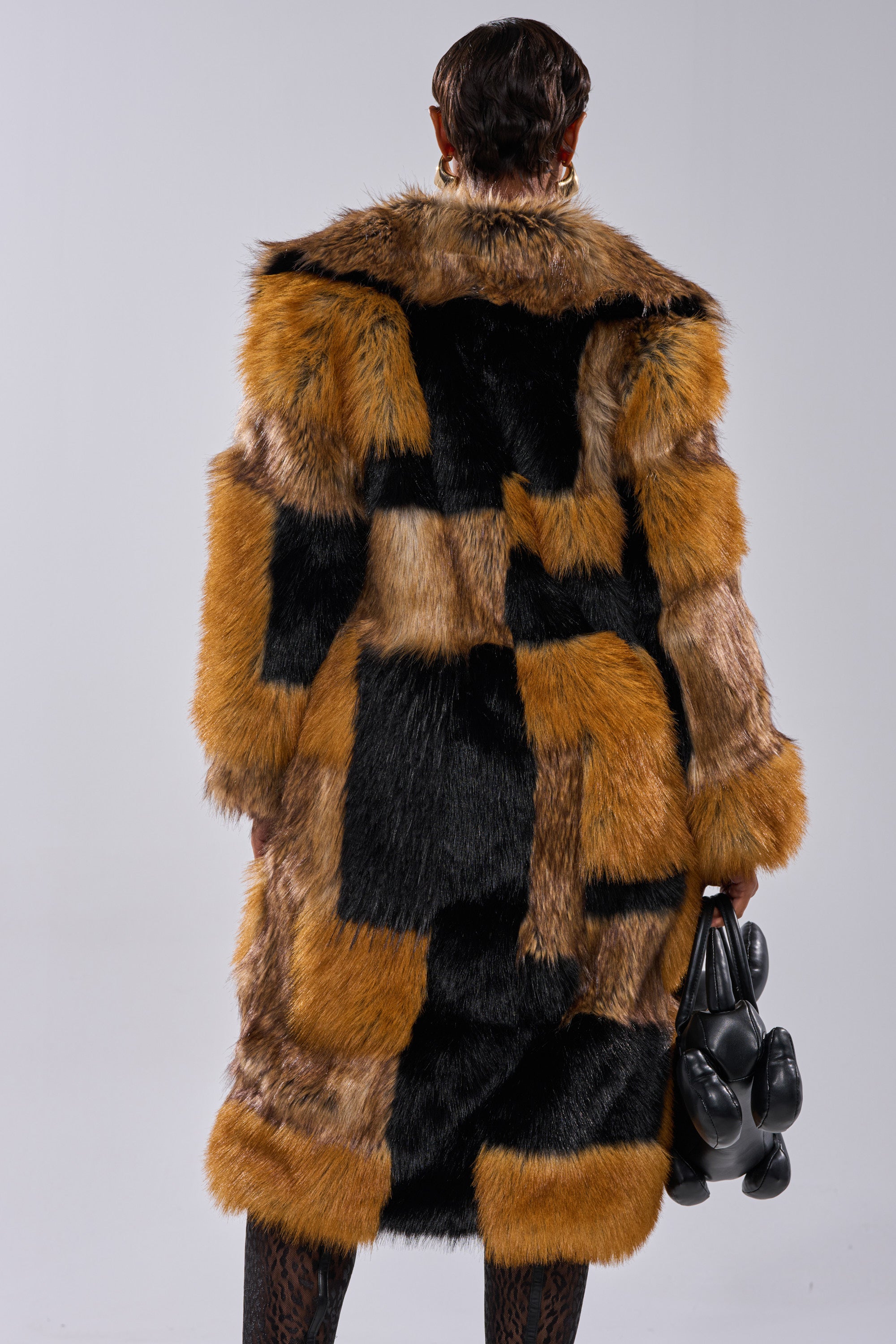 COSMO PATCHWORK FAUX FUR