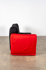Cannaregio Sofa, Black and Red