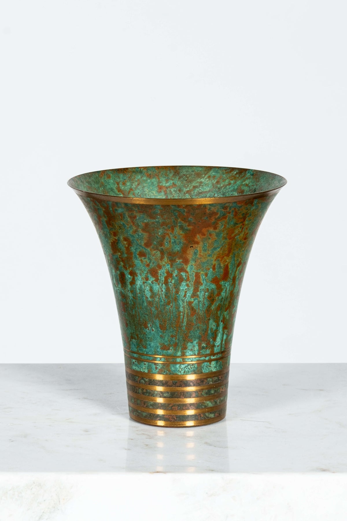 Bronze Vessel with Stripe Detail