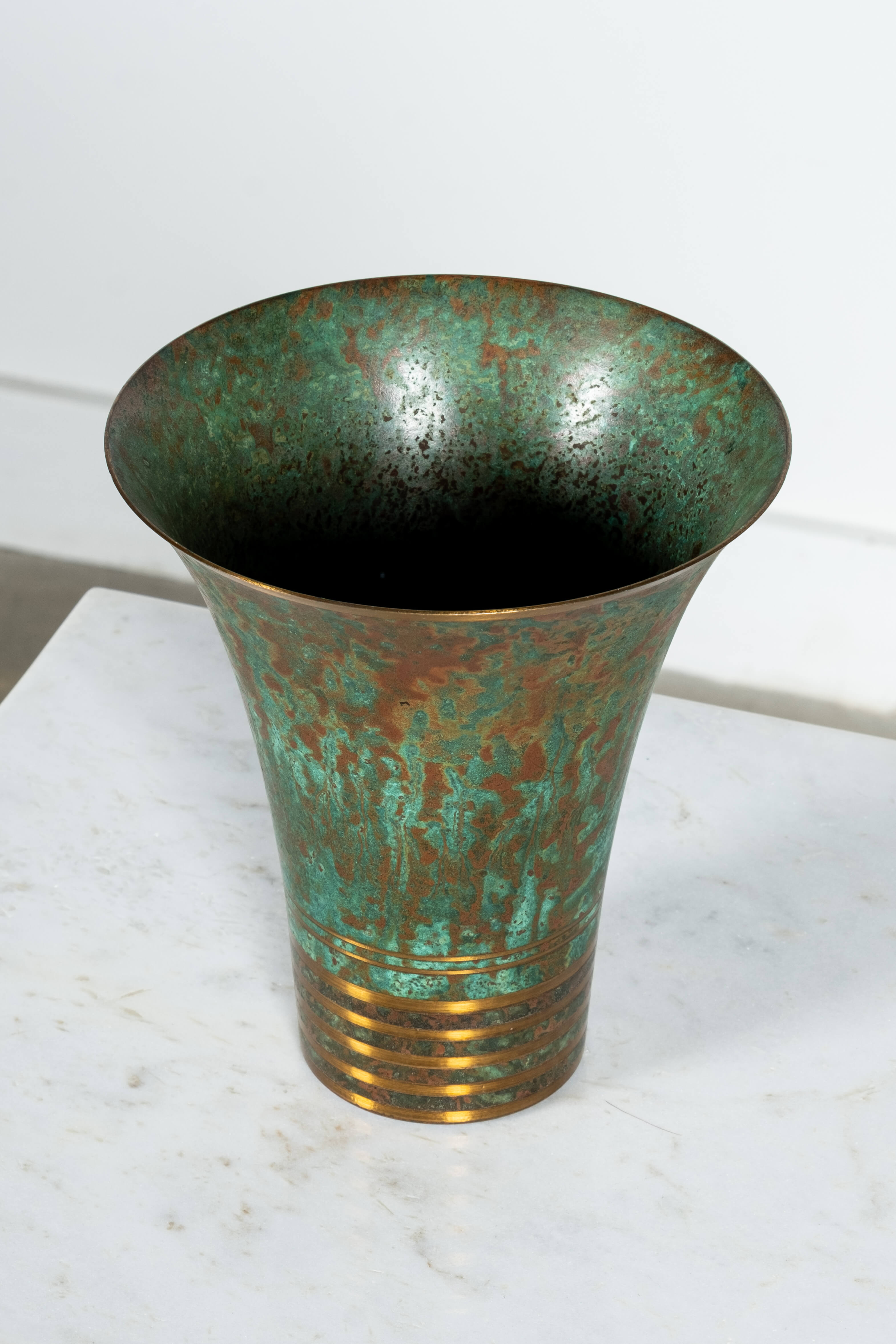 Bronze Vessel with Stripe Detail