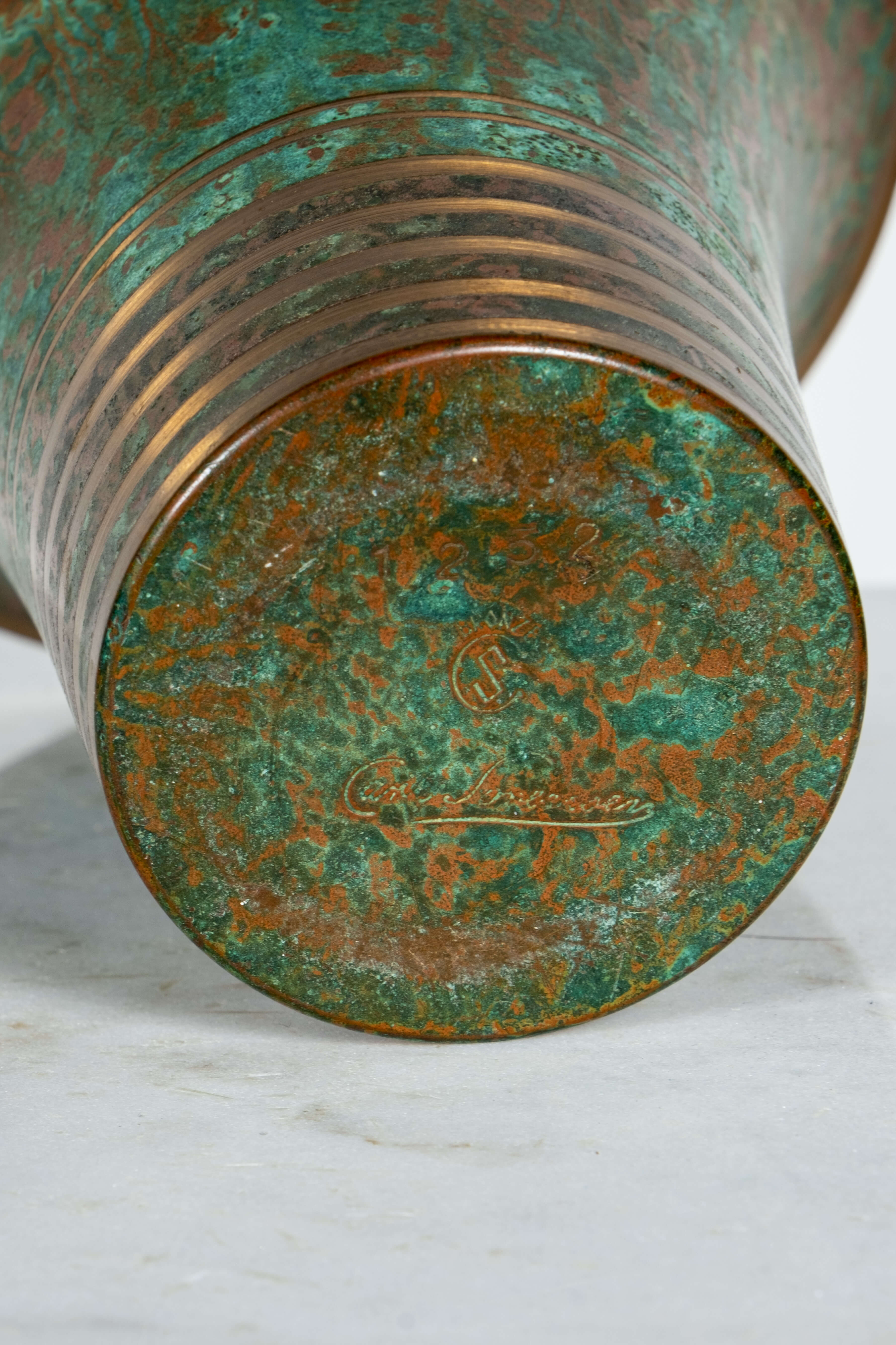 Bronze Vessel with Stripe Detail