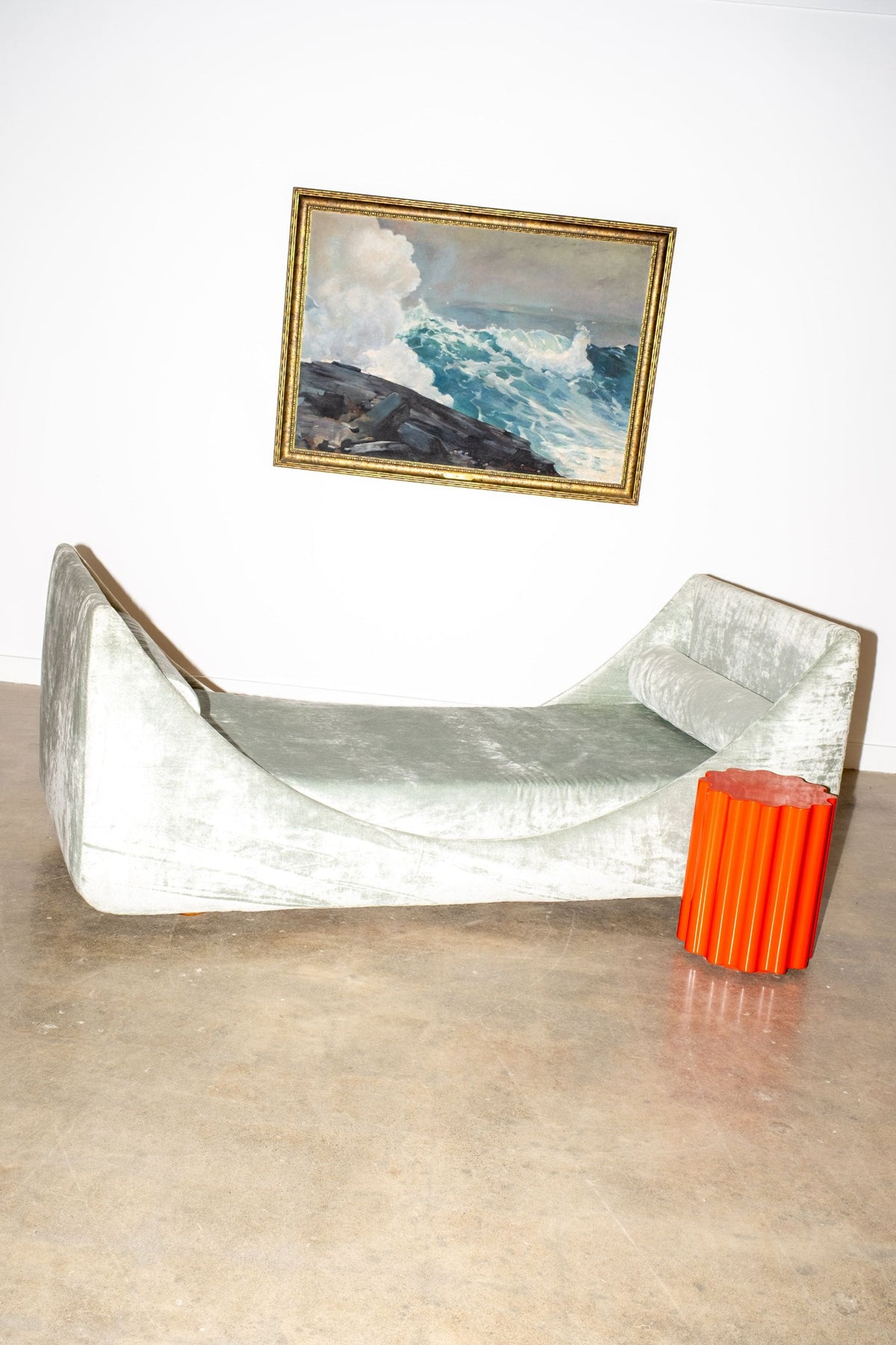 1950s Crushed Velvet Day Bed