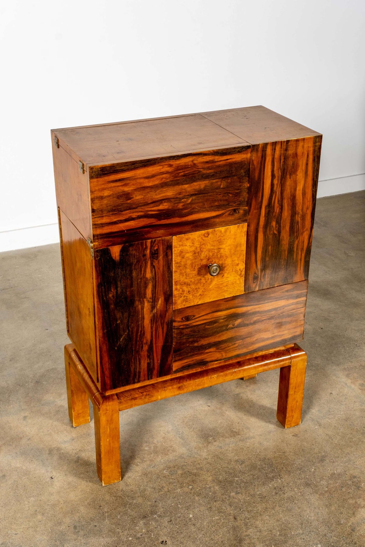 1930s Italian Wood Bar Cabinet
