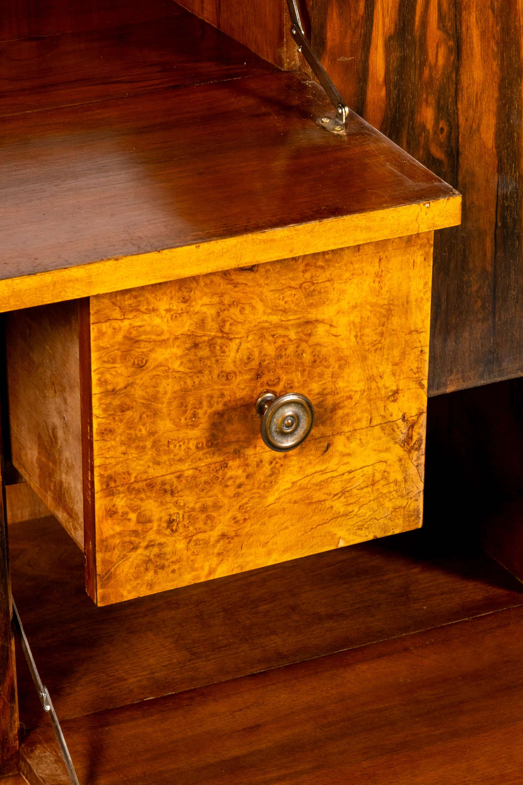 1930s Italian Wood Bar Cabinet
